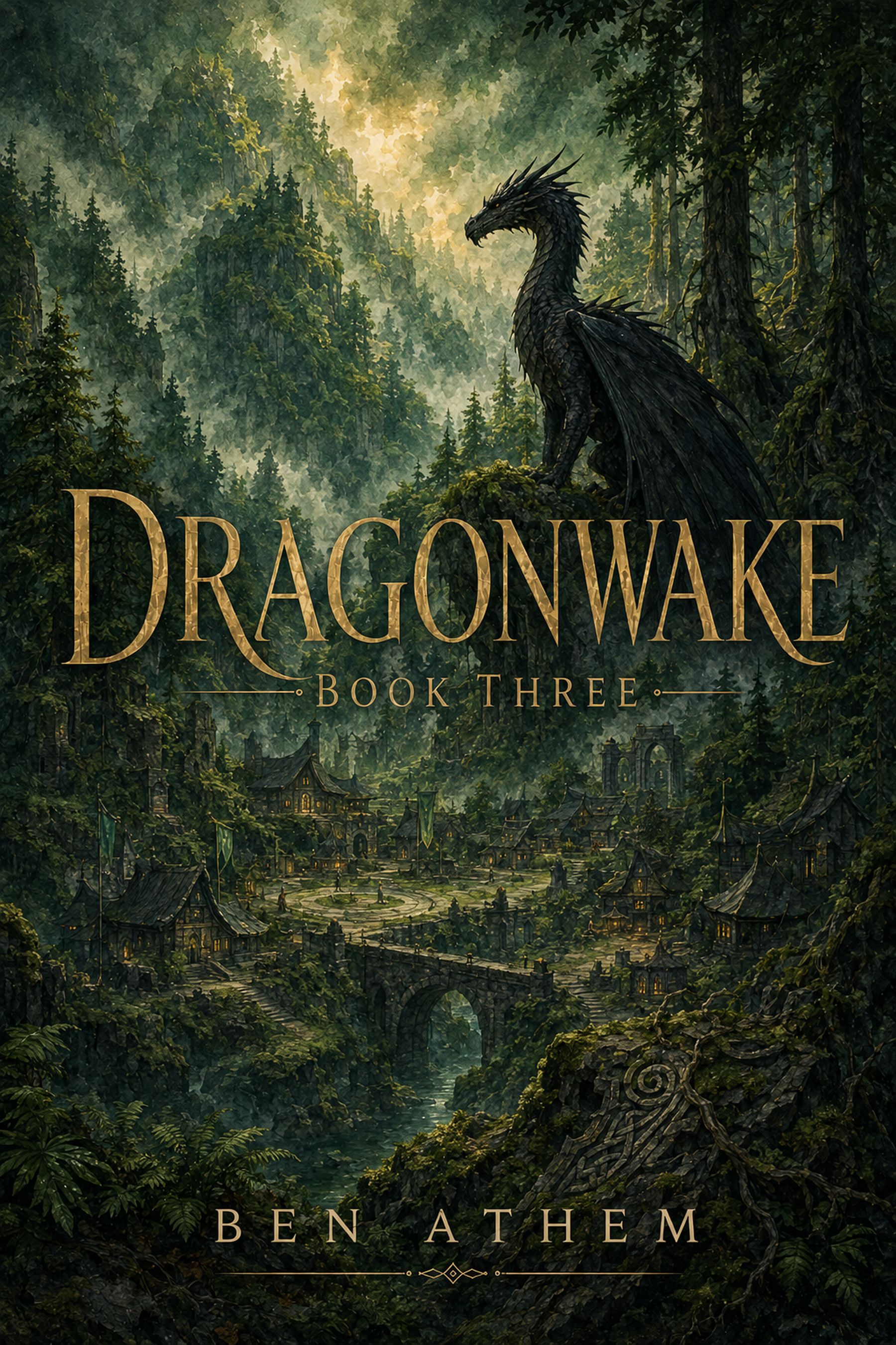 Dragonwake Book Three by Ben Athem book cover