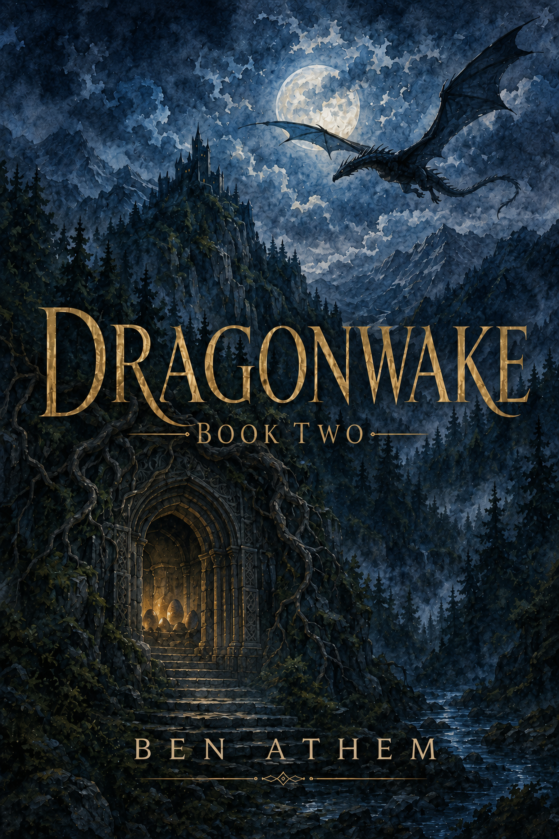 Dragonwake Book Two by Ben Athem book cover